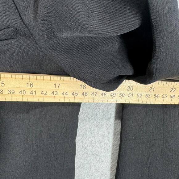 ba & sh Bash Womens XS Black Blazer Textured One Button Fits Larger EUC - Picture 8 of 11